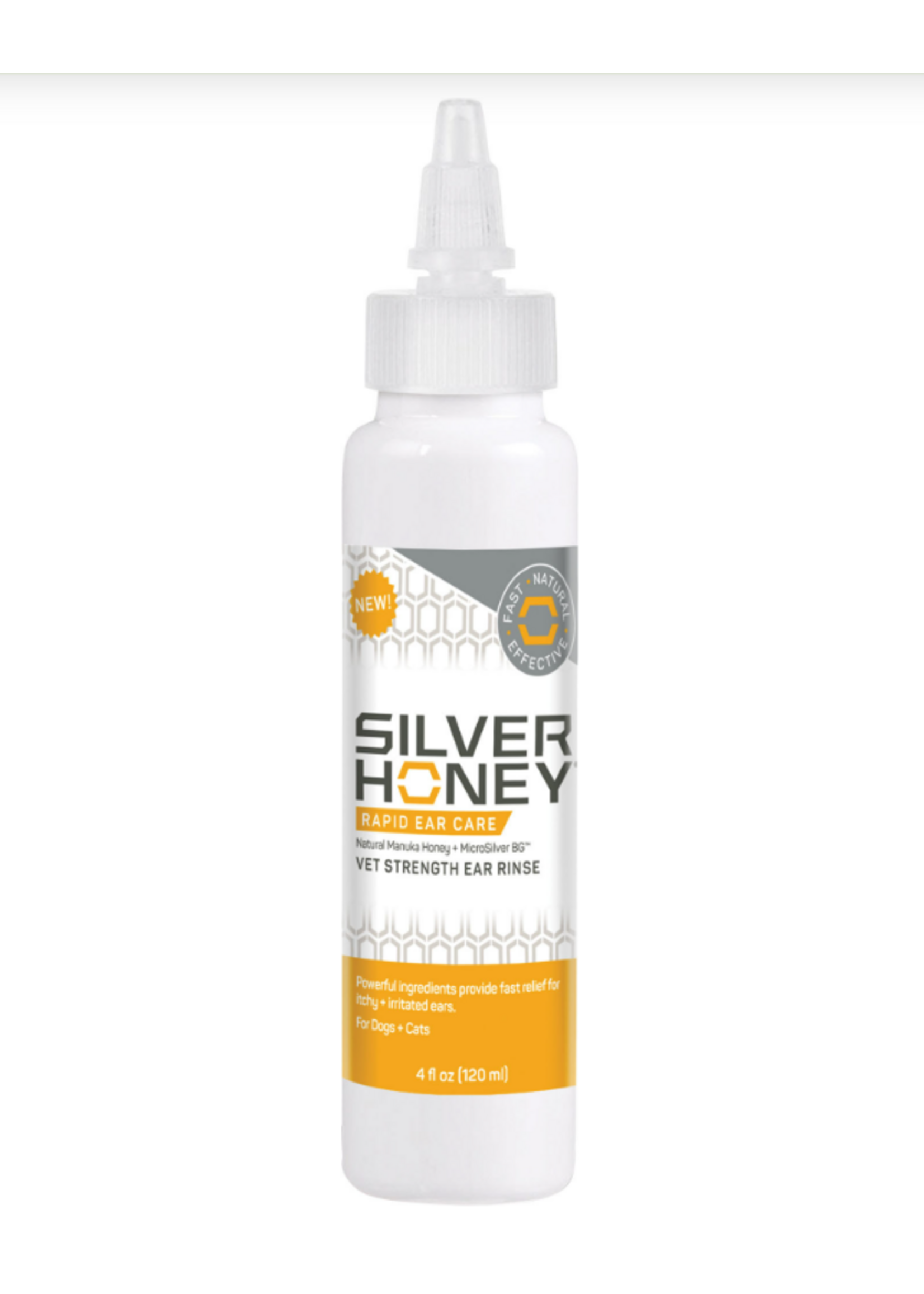 Silver Honey Silver Honey Rapid Ear Care Vet Strength Ear Rinse - 4 oz