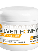 Silver Honey Silver Honey Rapid Ear Care Vet Strength Pet Wipes - 50 Count