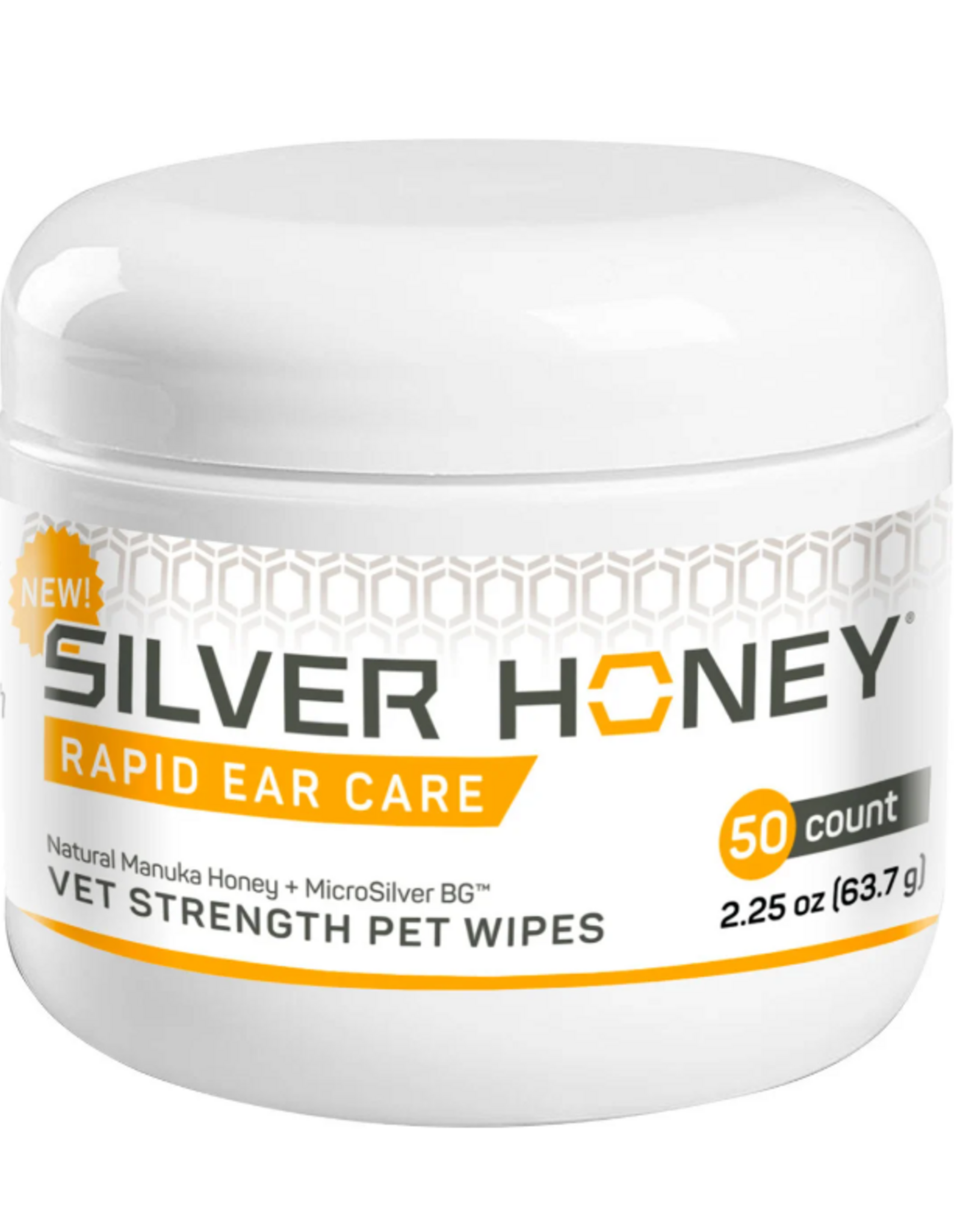 Silver Honey Silver Honey Rapid Ear Care Vet Strength Pet Wipes - 50 Count