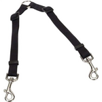 Coastal Pet Products Coastal Two Dog Adjustable Nylon Coupler - Black, 3/4"
