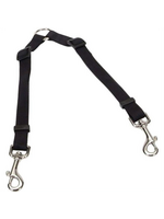 Coastal Pet Products Coastal Two Dog Adjustable Nylon Coupler - Black, 3/4"