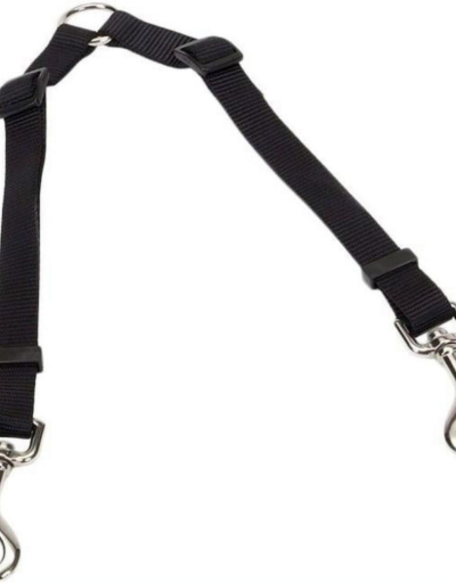 Coastal Pet Products Coastal Two Dog Adjustable Nylon Coupler - Black, 3/4"