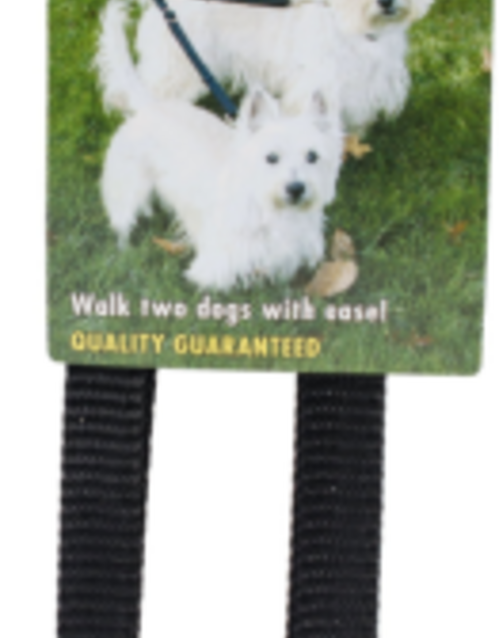 Coastal Pet Products Coastal Two Dog Adjustable Nylon Coupler - Black, 3/8"