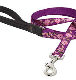 LupinePet Lupinepet Lead 3/4" Rose Garden 6-foot Padded Handle Leash