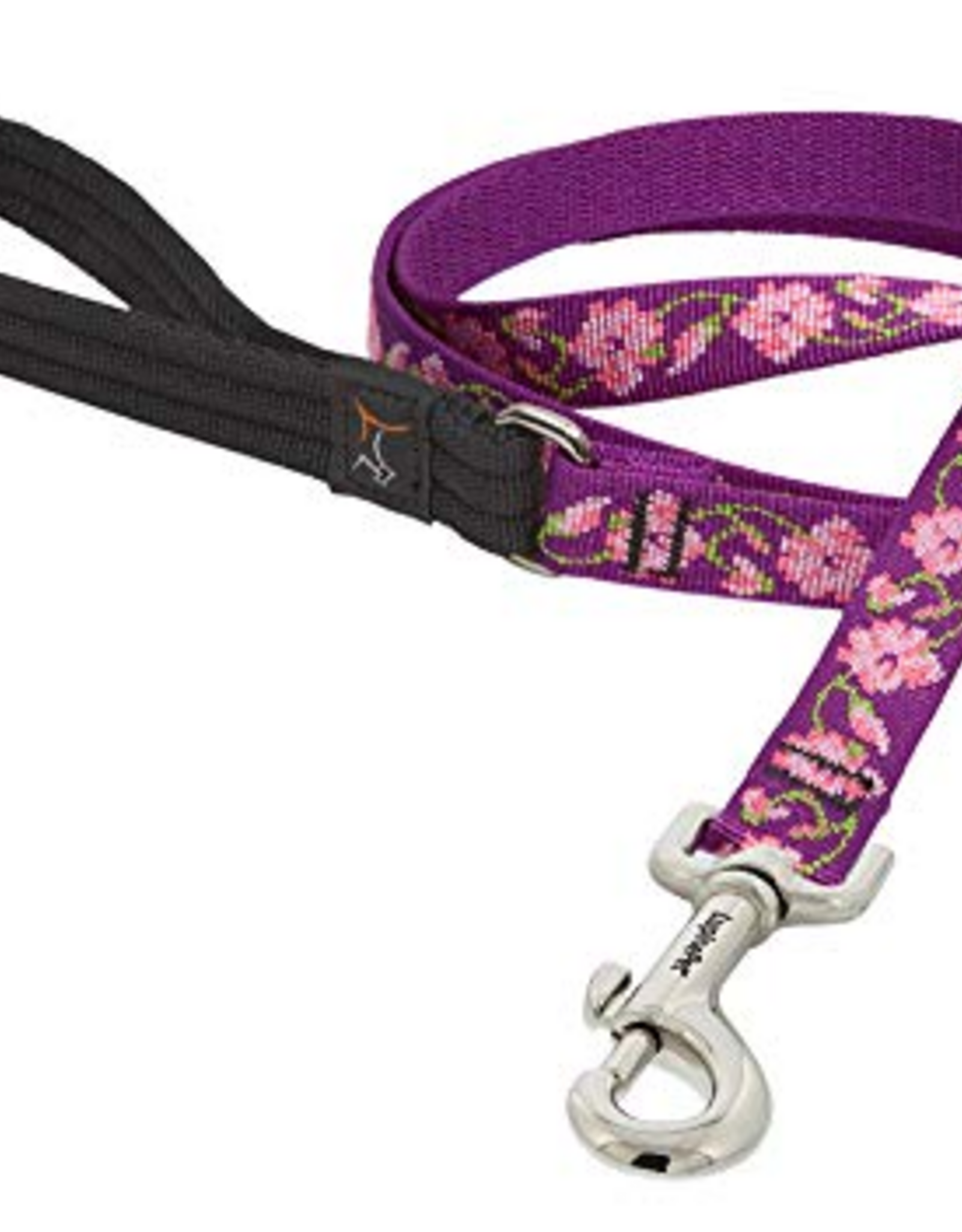 LupinePet Lupinepet Lead 3/4" Rose Garden 6-foot Padded Handle Leash