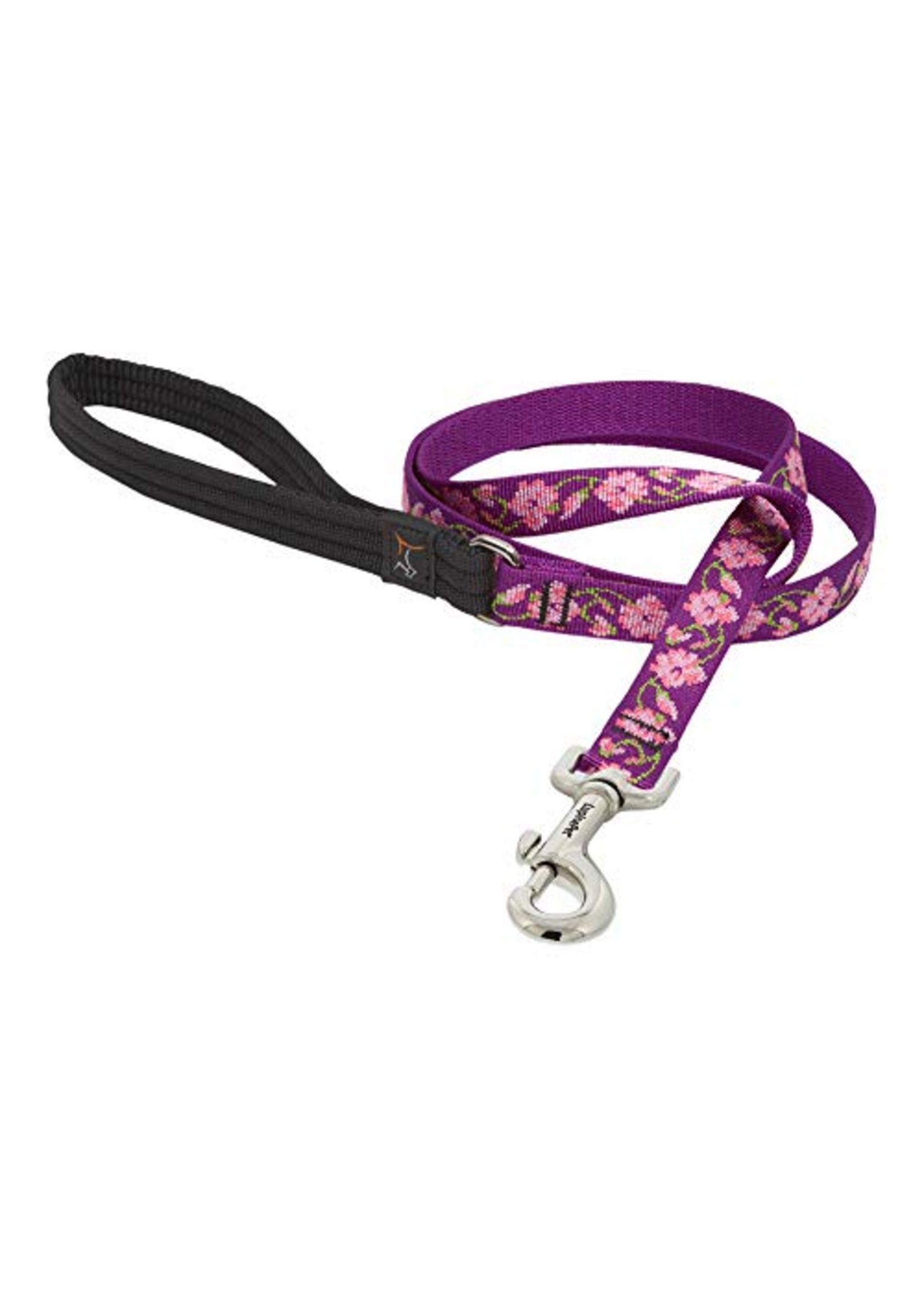 LupinePet LupinePet Dog Lead 3/4" Rose Garden 6-foot Padded Handle Leash