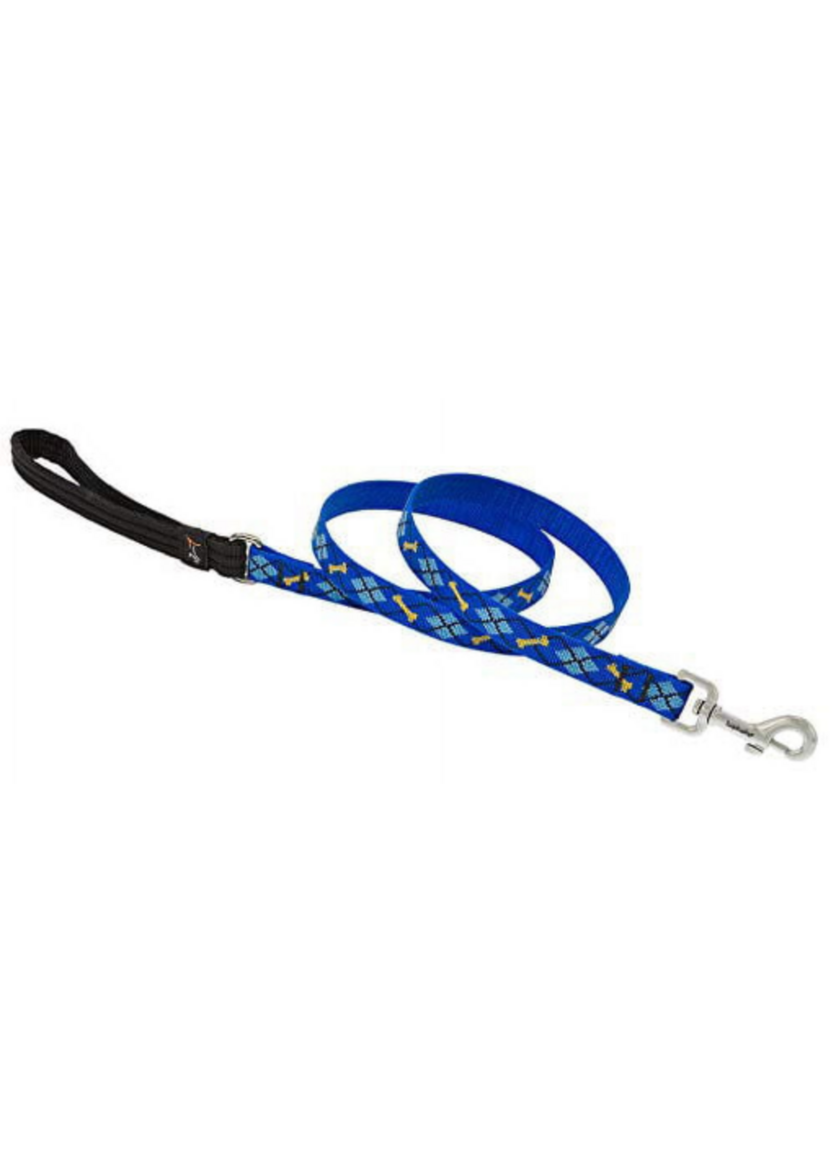 LupinePet LupinePet Dog Lead 3/4" Dapper Dog 6-foot Padded Handle Leash