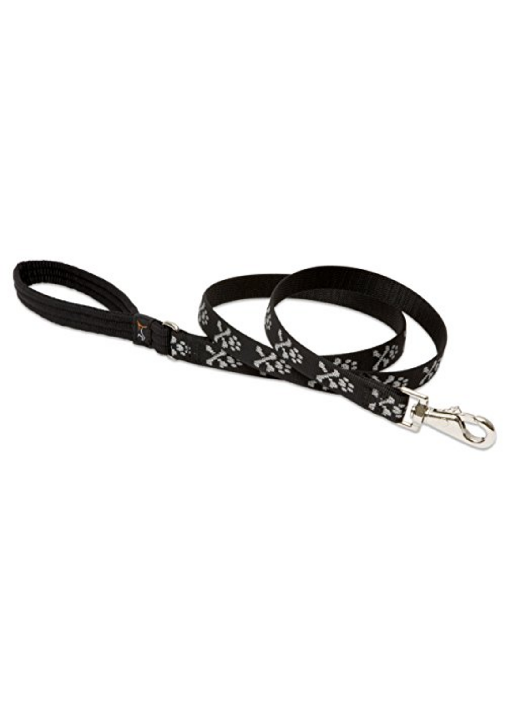 LupinePet LupinePet Dog Lead 3/4" Bling Bonz 6-foot Padded Handle Leash