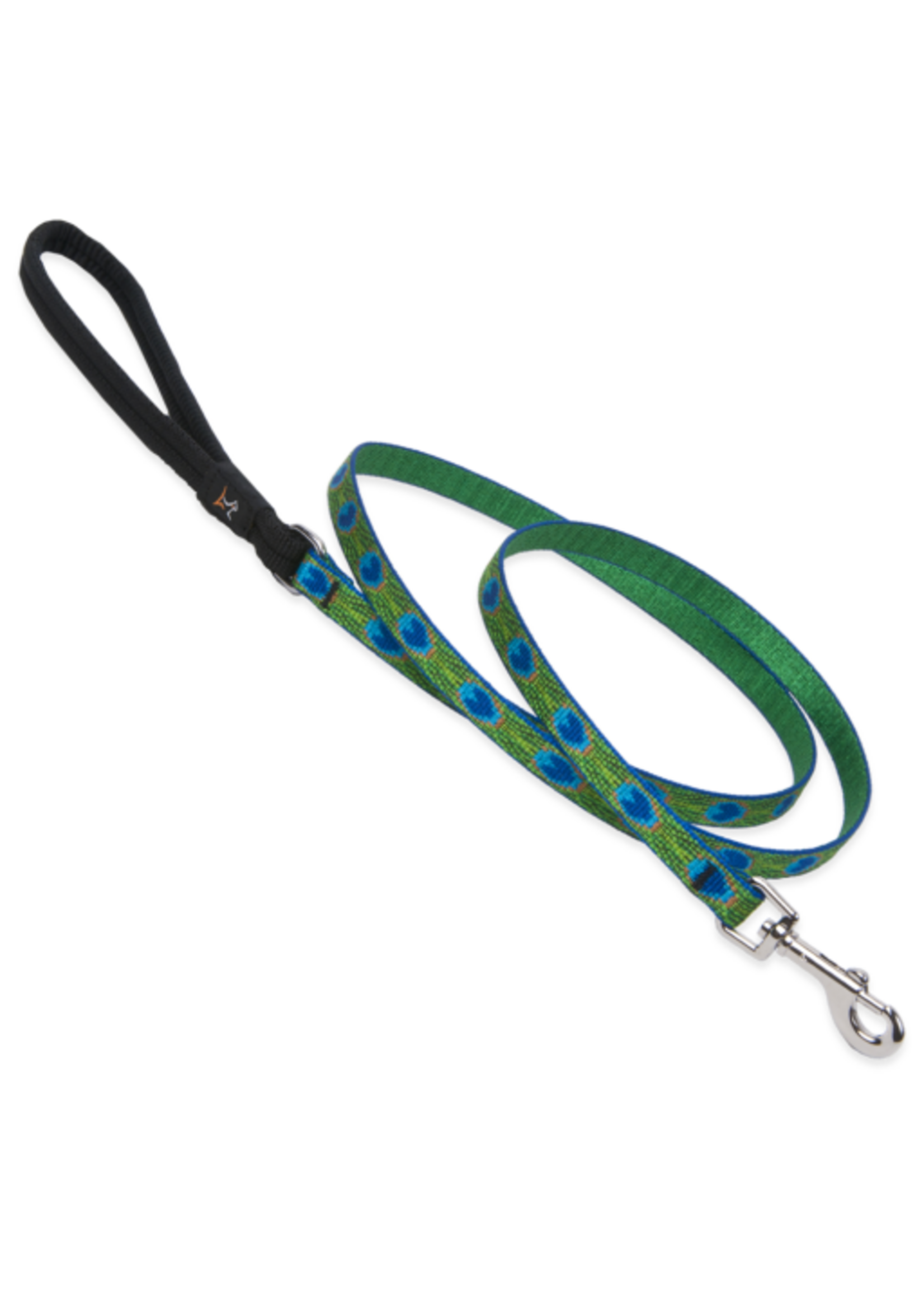 LupinePet LupinePet Dog Lead 1/2" Tail Feathers 6-foot Padded Handle Leash