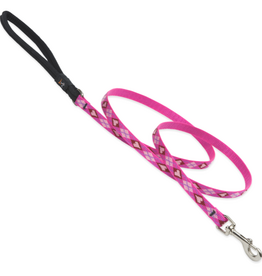 LupinePet Lupinepet Lead 1/2" Puppy Love 6-foot Padded Handle Leash