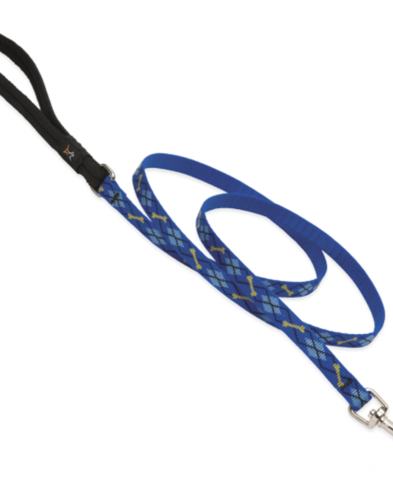 LupinePet Lupinepet Lead 1/2" Dapper Dog 6-foot Padded Handle Leash