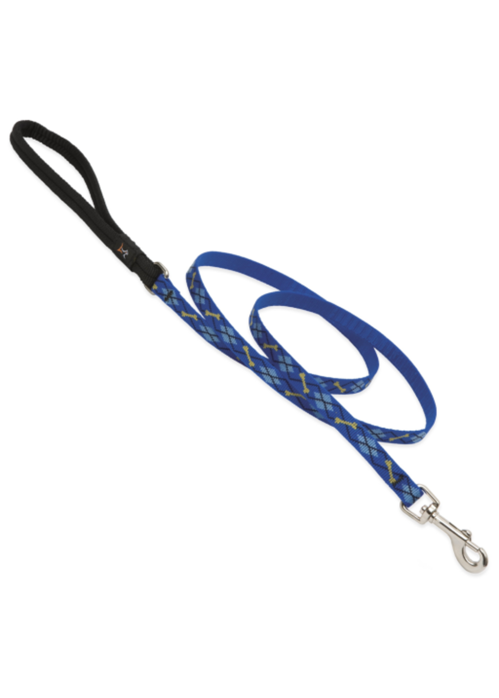 LupinePet LupinePet Dog Lead 1/2" Dapper Dog 6-foot Padded Handle Leash