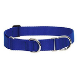 LupinePet LupinePet Dog Collar Martingale Adjustable 1', Blue 15-22"