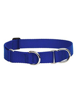 LupinePet LupinePet Dog Collar Martingale Adjustable 1', Blue 15-22"