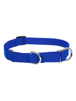 LupinePet LupinePet Dog Collar Martingale Adjustable 3/4", Blue 10-14"
