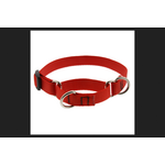 LupinePet LupinePet Dog Collar Martingale Adjustable 3/4", Red 14"-20"