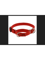 LupinePet LupinePet Dog Collar Martingale Adjustable 3/4", Red 14"-20"