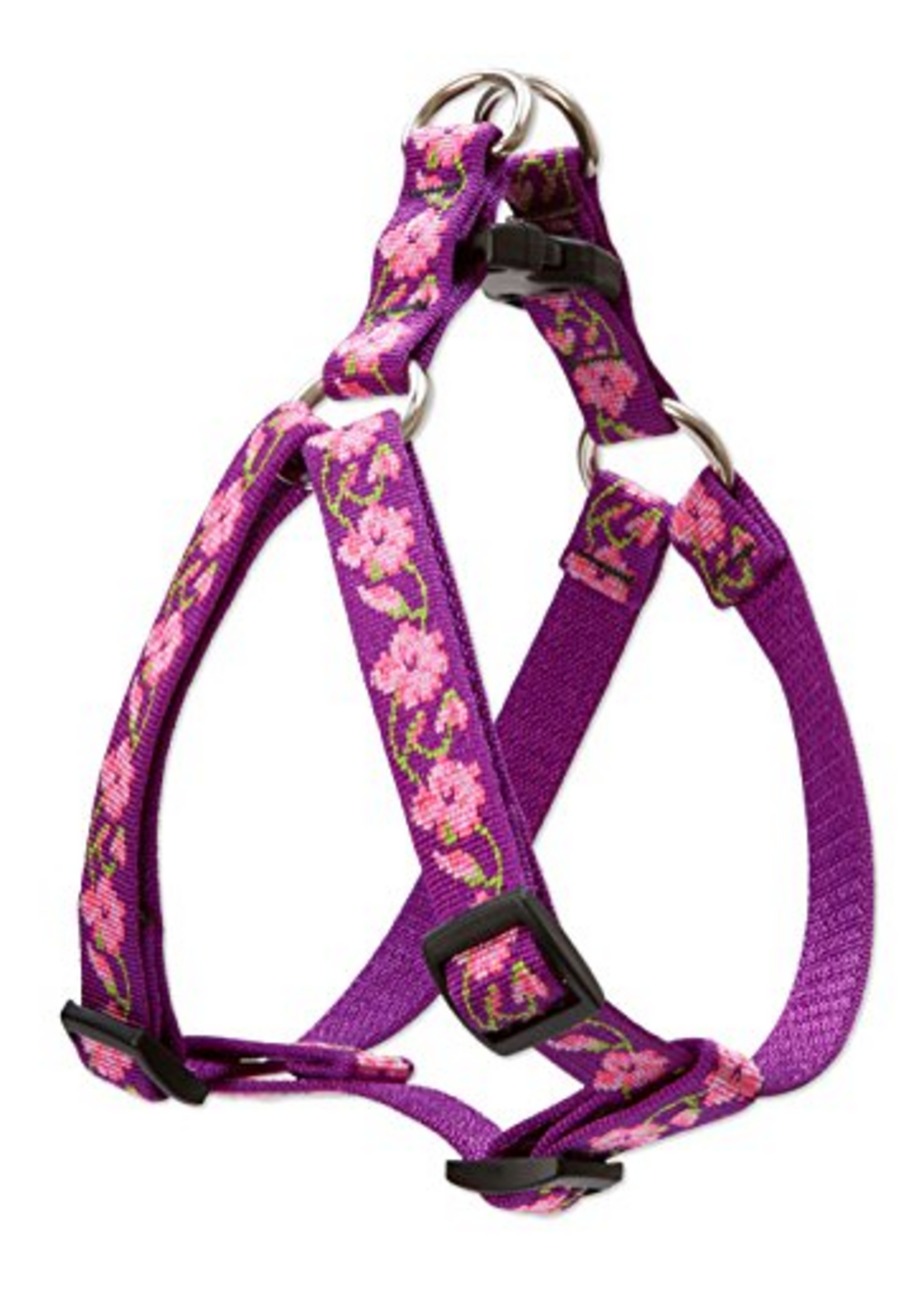 LupinePet LupinePet Dog Step-In Harness 3/4", 15-21" Rose Garden