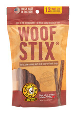 Happy Howie's Beef Woof Stix Dog Treats 6" - Baker's Dozen - 7.5 oz