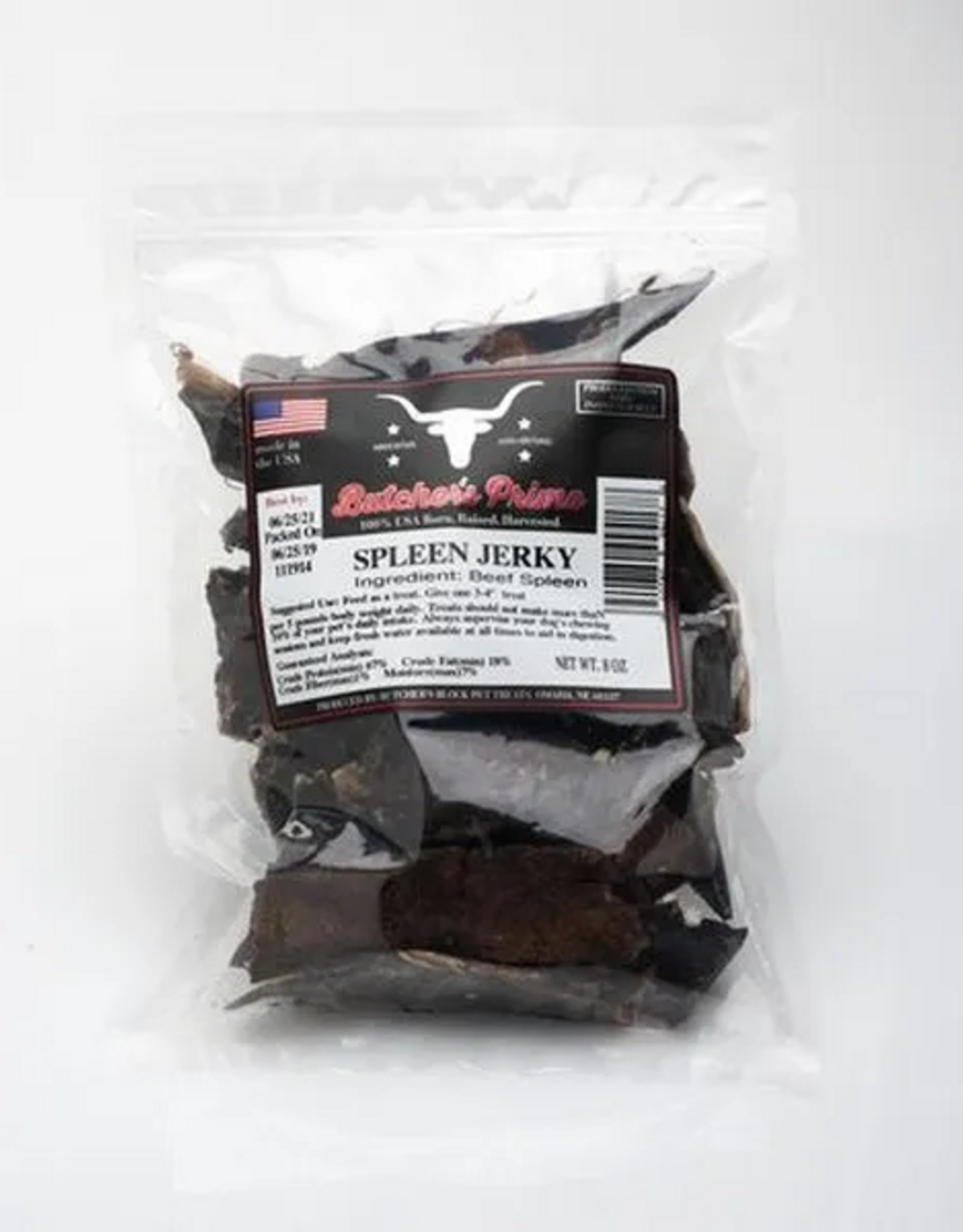 Butcher's Prime Roasted Beef Spleen Jerky Strips - 8 oz