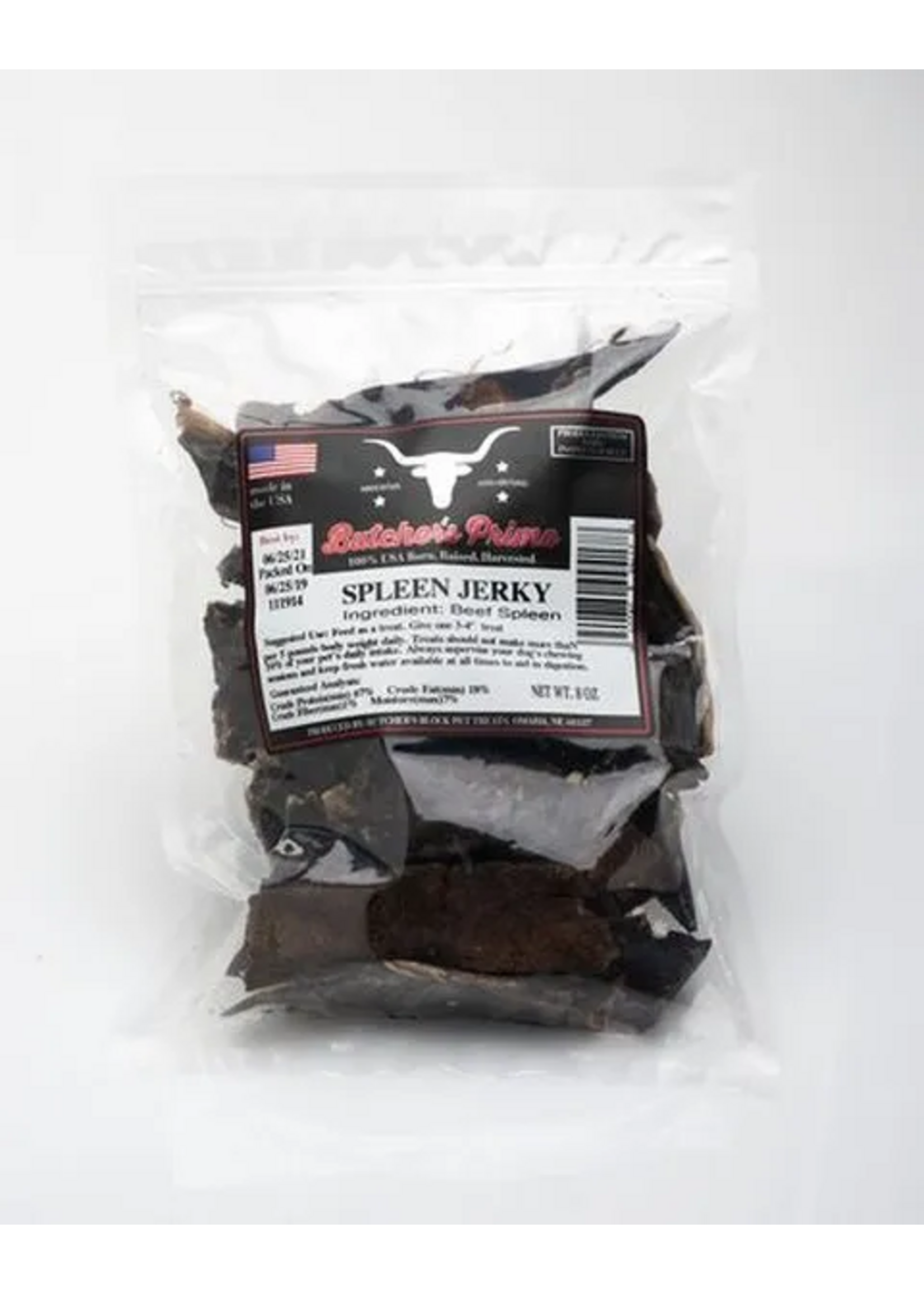 Butcher's Prime Roasted Beef Spleen Jerky Strips - 8 oz