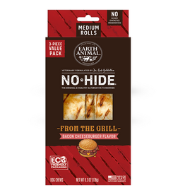 Earth Animal Earth Animal Dog No-Hide Bacon Cheeseburger Medium Rolls - 3 piece Value Pack