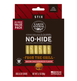 Earth Animal Earth Animal Dog No-Hide Bacon Cheeseburger Stix - 20 piece Value Pack