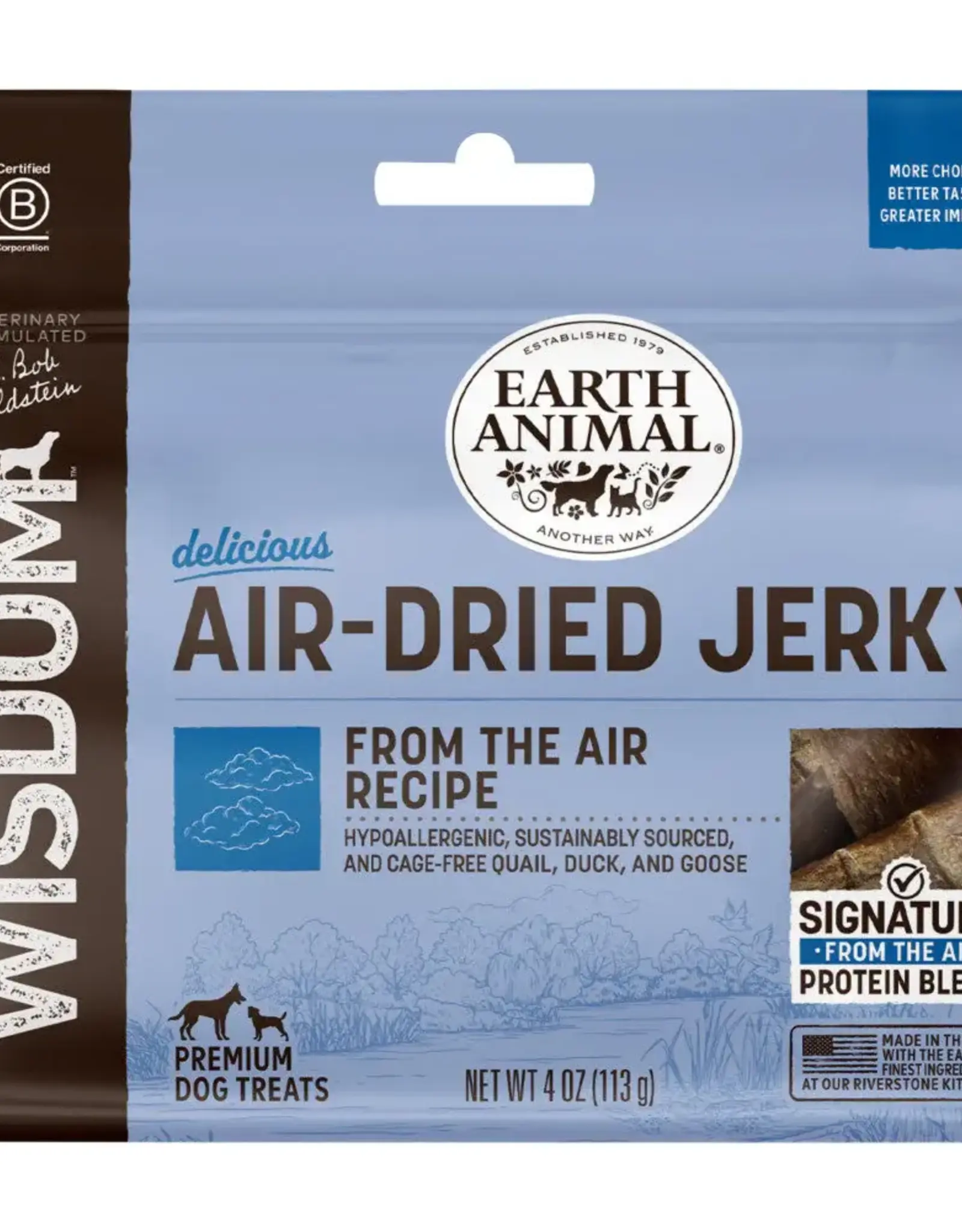 Earth Animal Earth Animal Dog Wisdom Wisdom Air-Dried Jerky From the Air - 4 oz