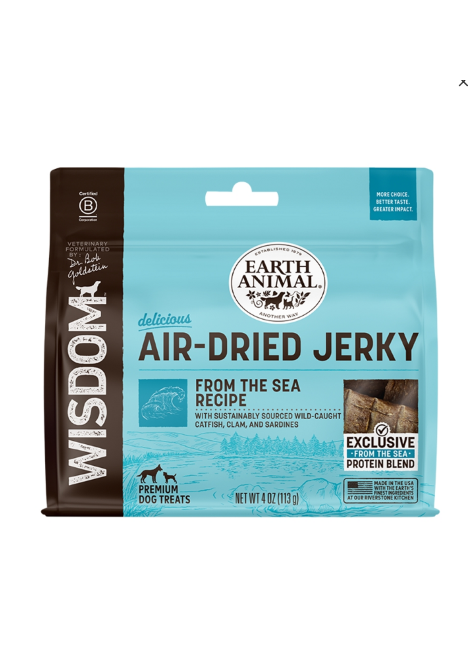 Earth Animal Earth Animal Dog Wisdom Air-Dried Jerky From the Sea - 4 oz