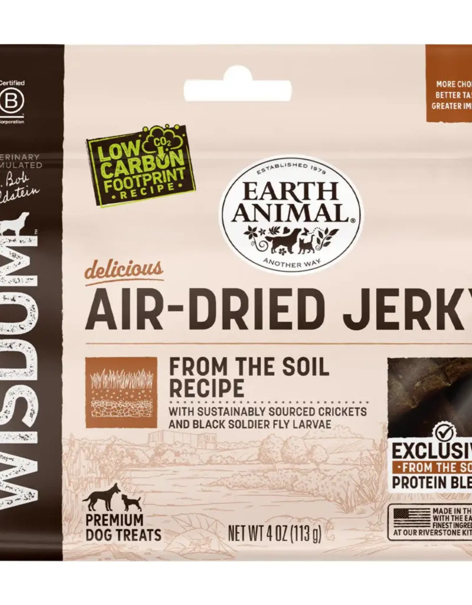 Earth Animal Earth Animal Dog Wisdom Wisdom Air-Dried Jerky From the Soil - 4 oz