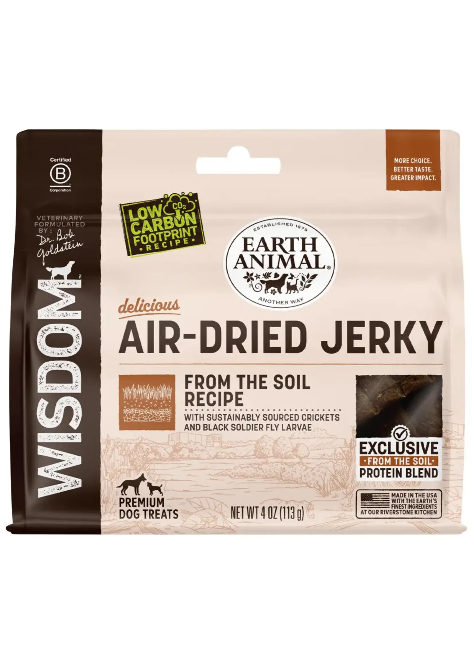 Earth Animal Earth Animal Dog Wisdom Air-Dried Jerky From the Soil - 4 oz