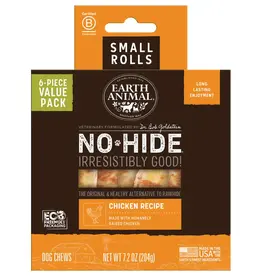 Earth Animal Earth Animal Dog No-Hide Chicken Small Rolls - 6 piece Value Pack