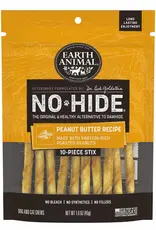 Earth Animal Earth Animal Dog No-Hide Peanut Butter Stix - 10 Pack