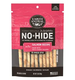 Earth Animal Earth Animal Dog No-Hide Salmon Stix - 10 Pack