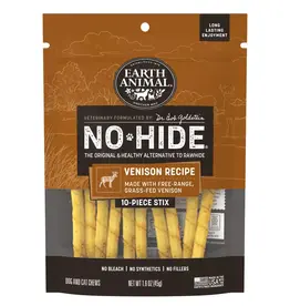 Earth Animal Earth Animal Dog No-Hide Venison Stix - 10 Pack