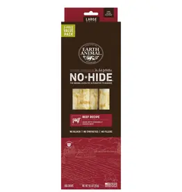 Earth Animal Earth Animal Dog No-Hide Beef Large Rolls - 3 piece Value Pack