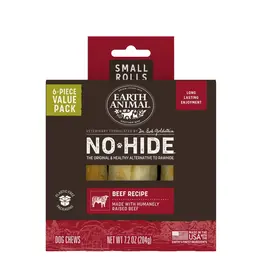 Earth Animal Earth Animal Dog No-Hide Beef Small Rolls - 6 piece Value Pack