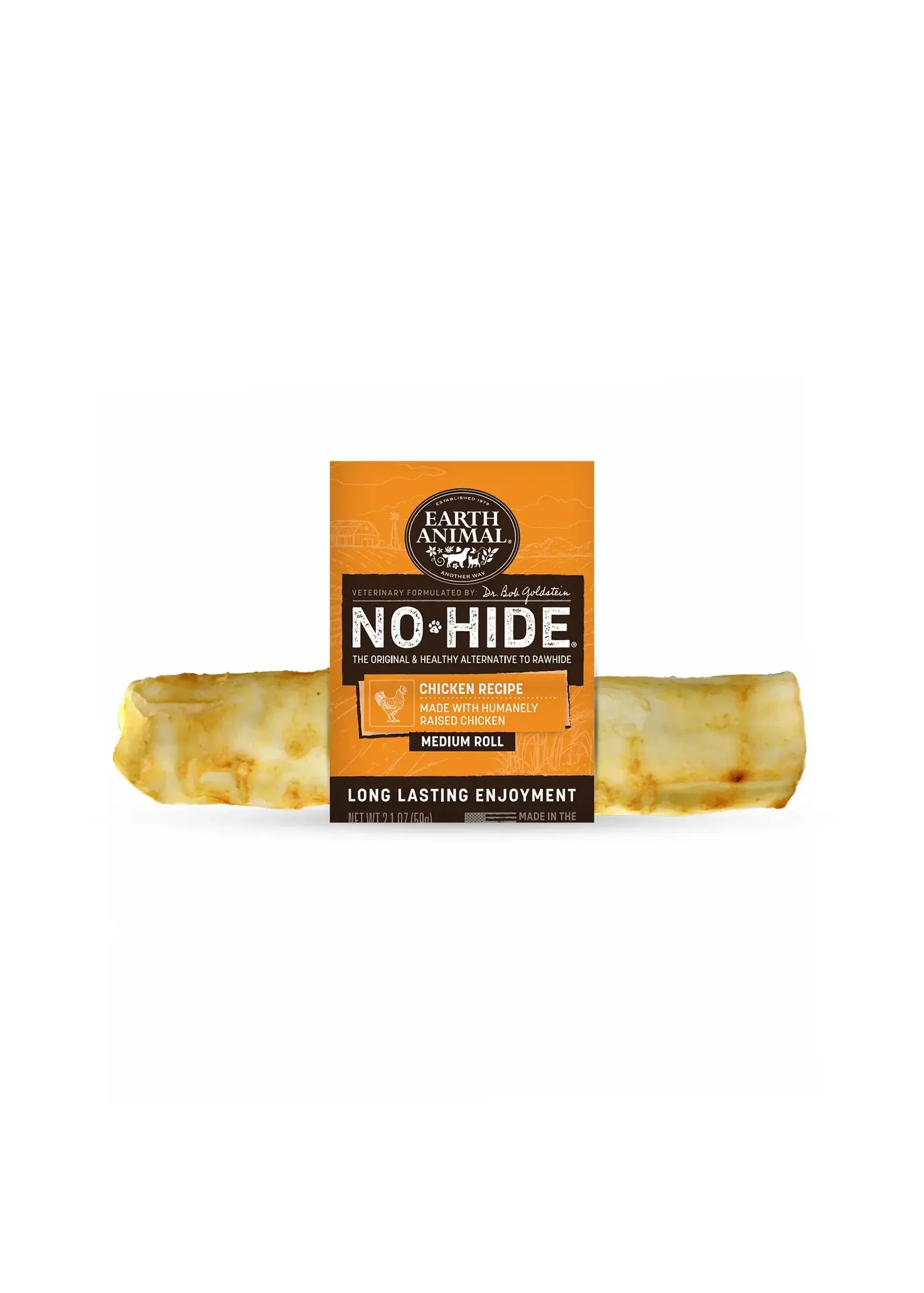 Earth Animal Earth Animal Dog No-Hide Chicken Medium Roll