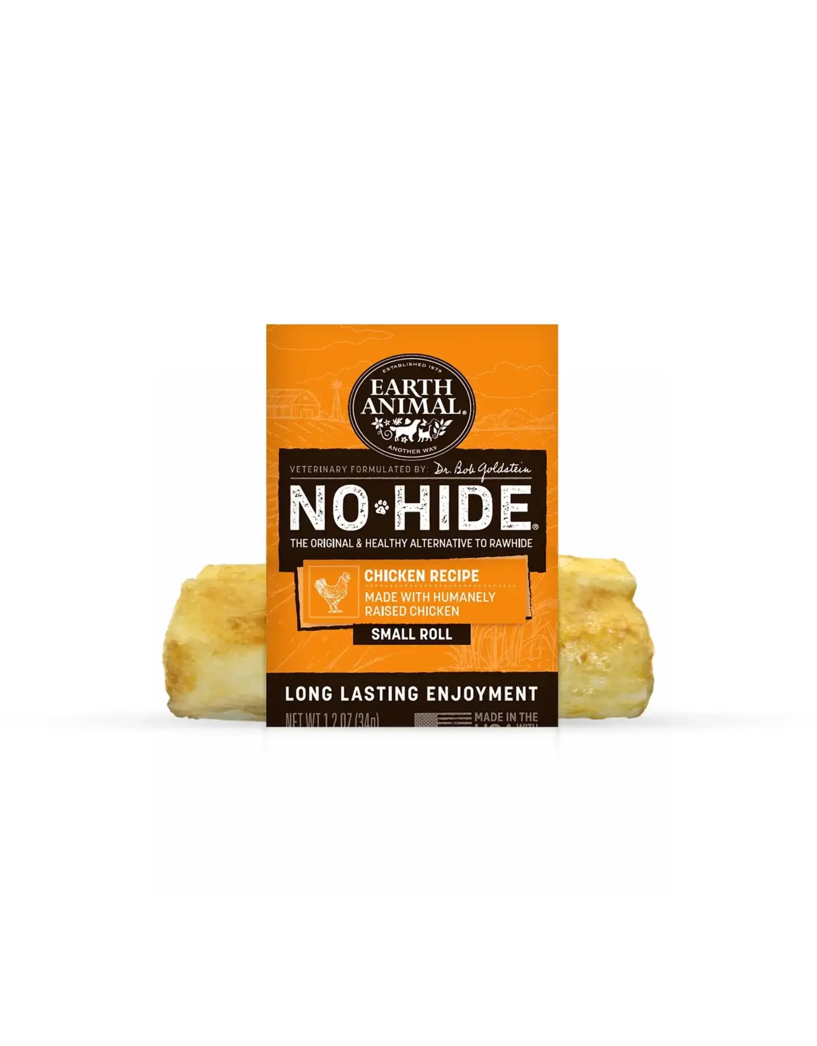 Earth Animal Earth Animal Dog No-Hide Chicken Small Roll