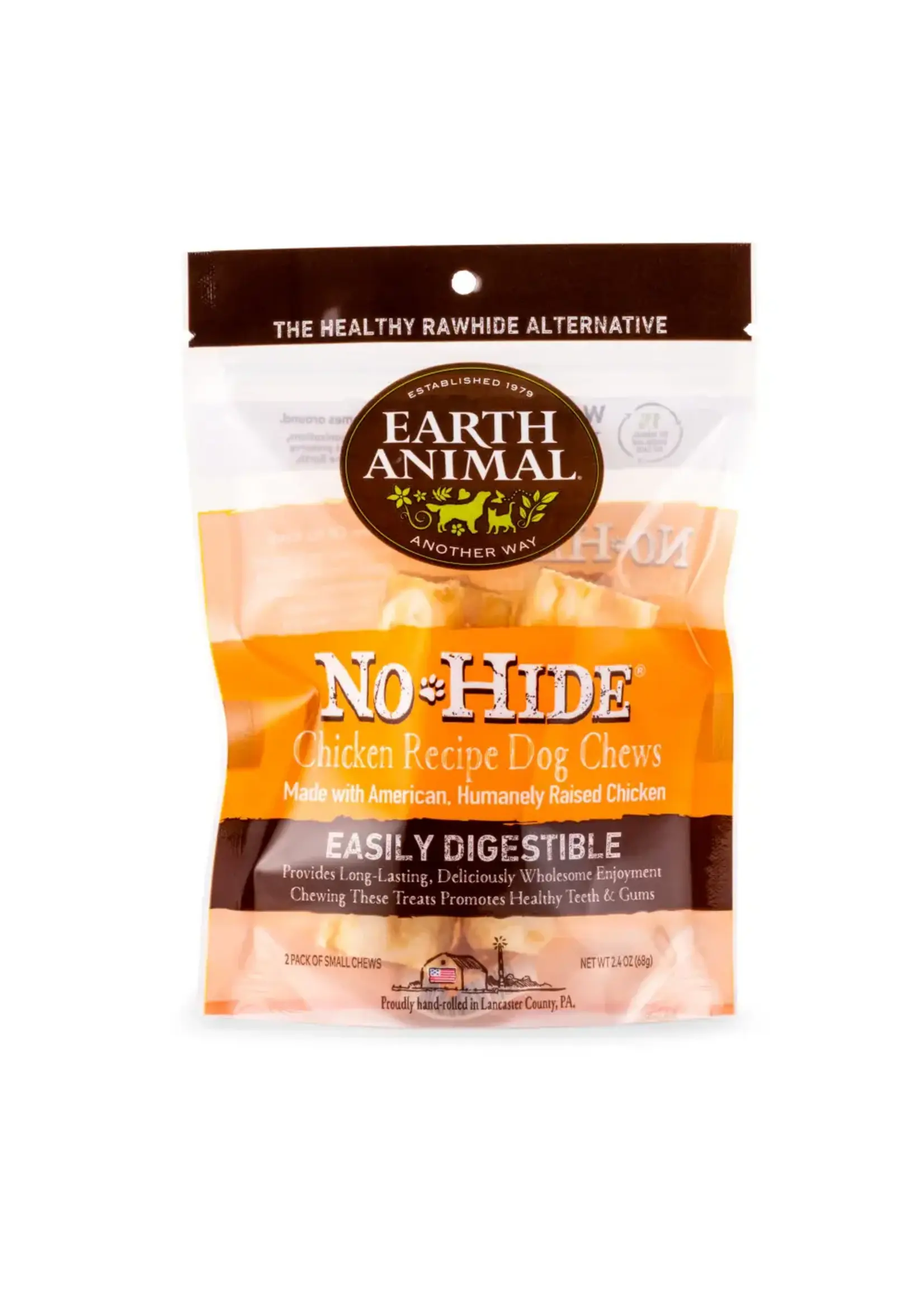 Earth Animal Earth Animal Dog No-Hide Chicken Small Rolls - 2 Pack
