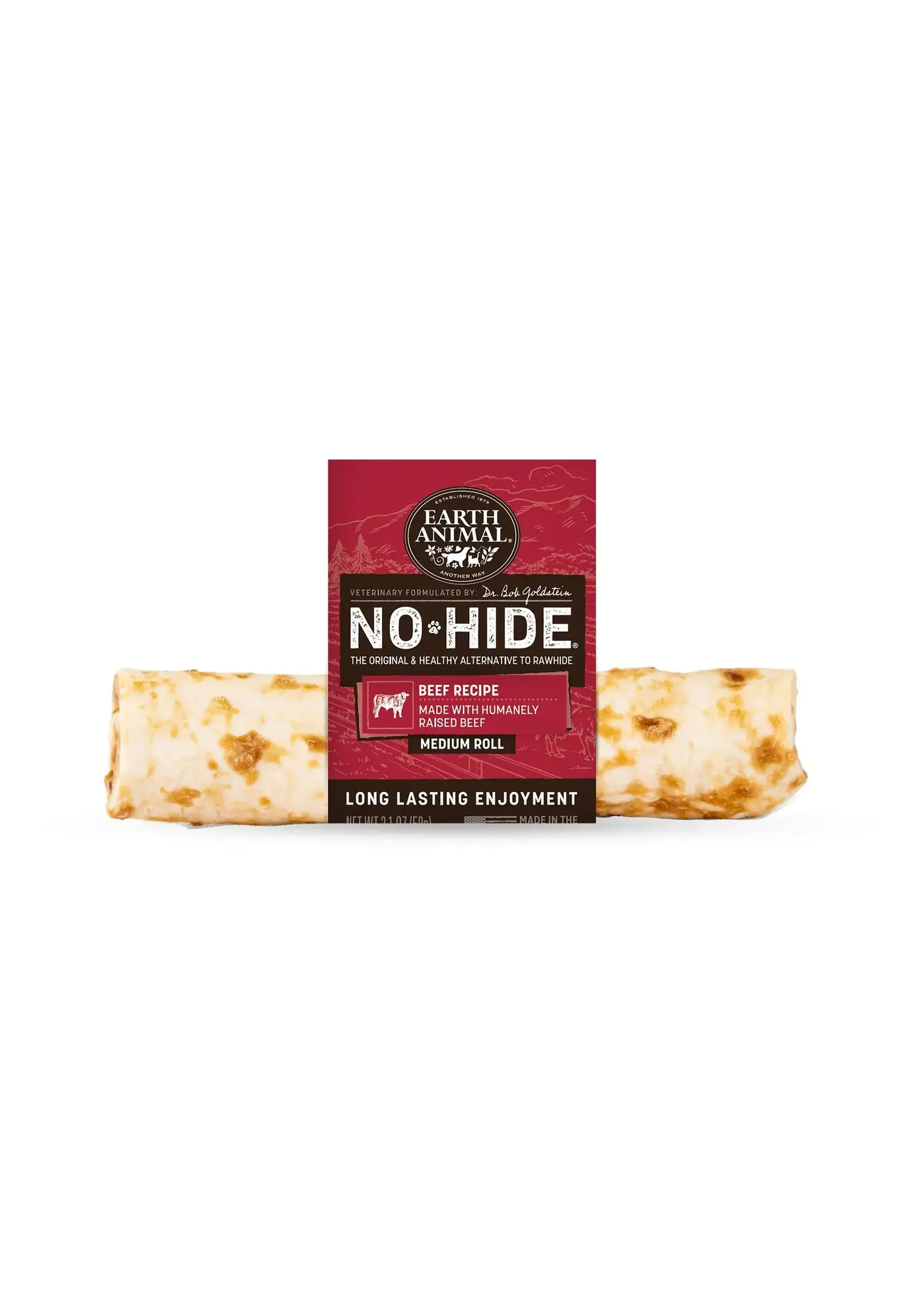 Earth Animal Earth Animal Dog No-Hide Beef Medium Roll