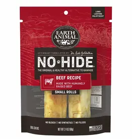 Earth Animal Earth Animal Dog No-Hide Beef Small Rolls - 2 Pack