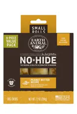 Earth Animal Earth Animal Dog No-Hide Peanut Butter Small Rolls - 6 piece Value Pack