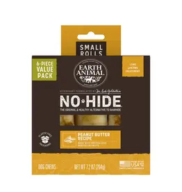 Earth Animal Earth Animal Dog No-Hide Peanut Butter Small Rolls - 6 piece Value Pack