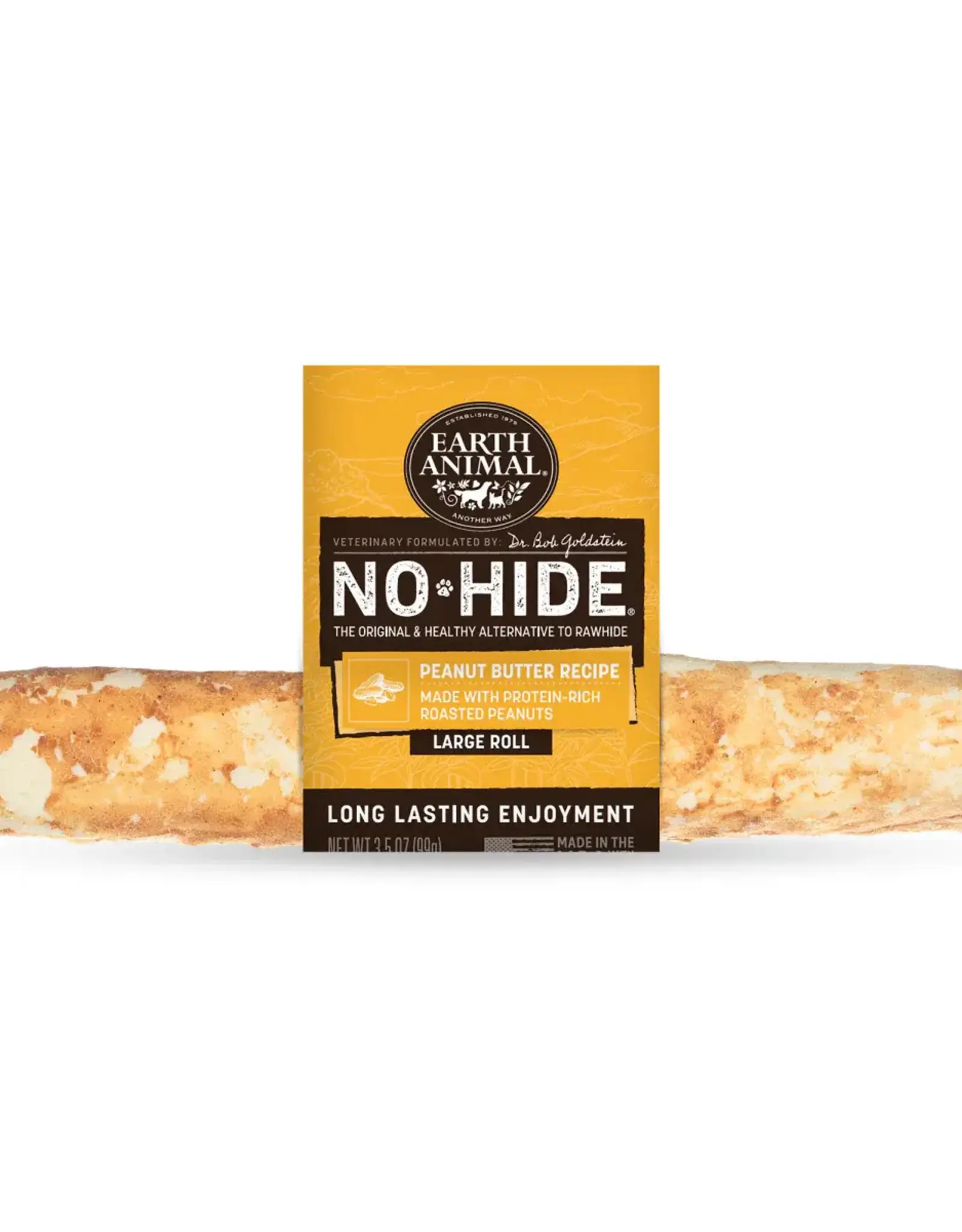 Earth Animal Earth Animal Dog No-Hide Peanut Butter Large Roll