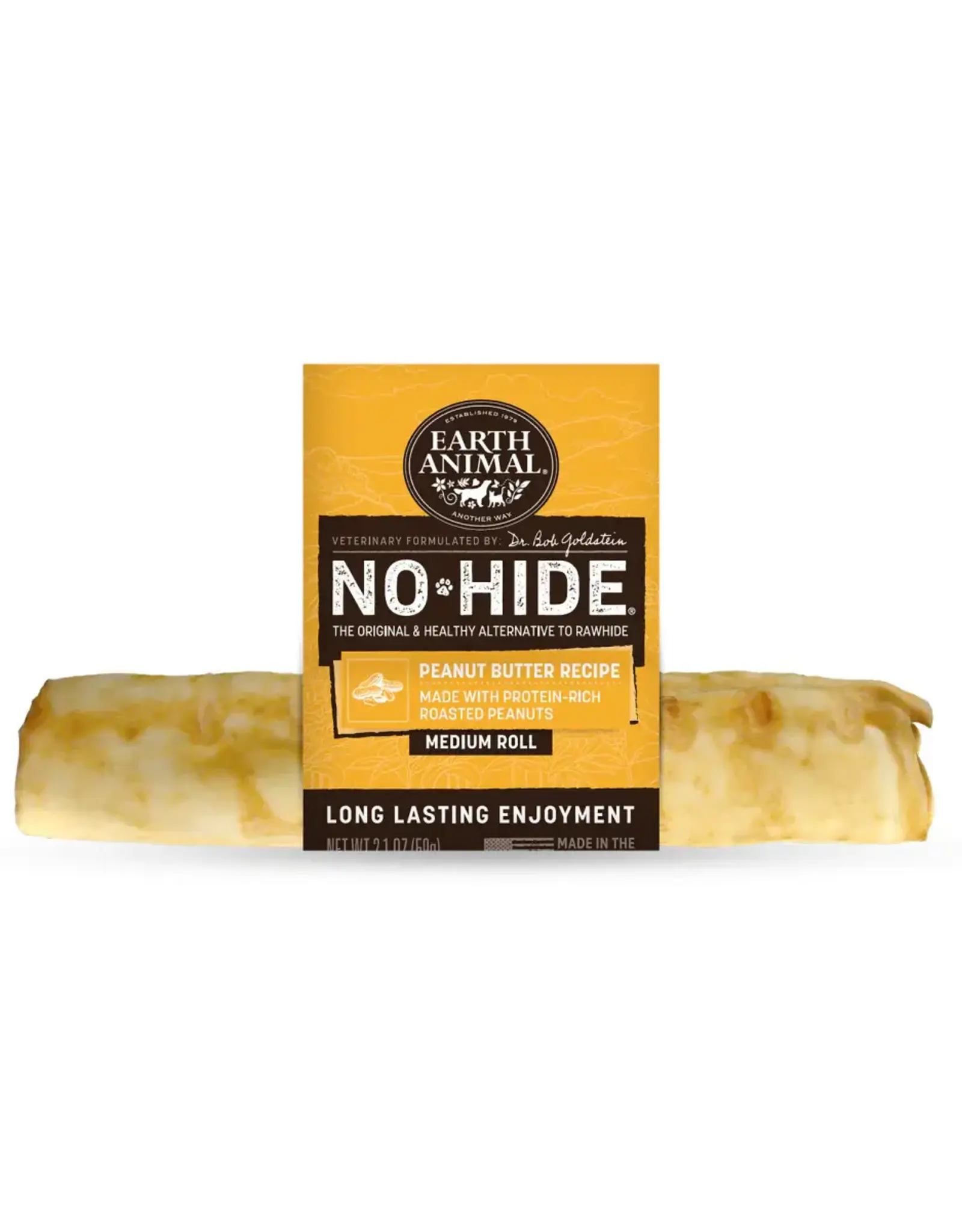 Earth Animal Earth Animal Dog No-Hide Peanut Butter Medium Roll