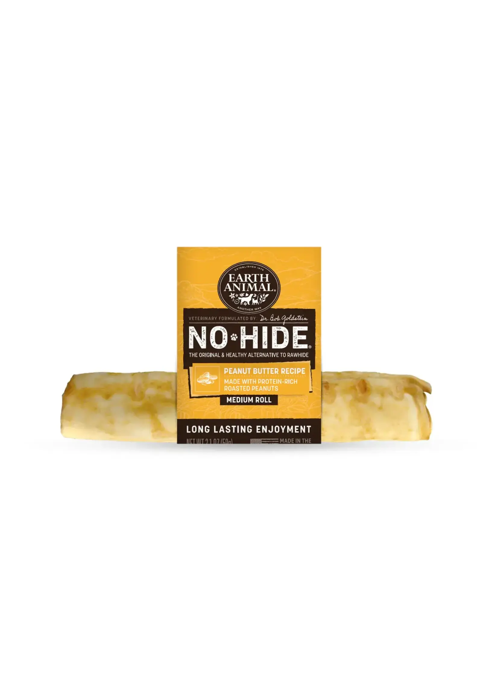 Earth Animal Earth Animal Dog No-Hide Peanut Butter Medium Roll