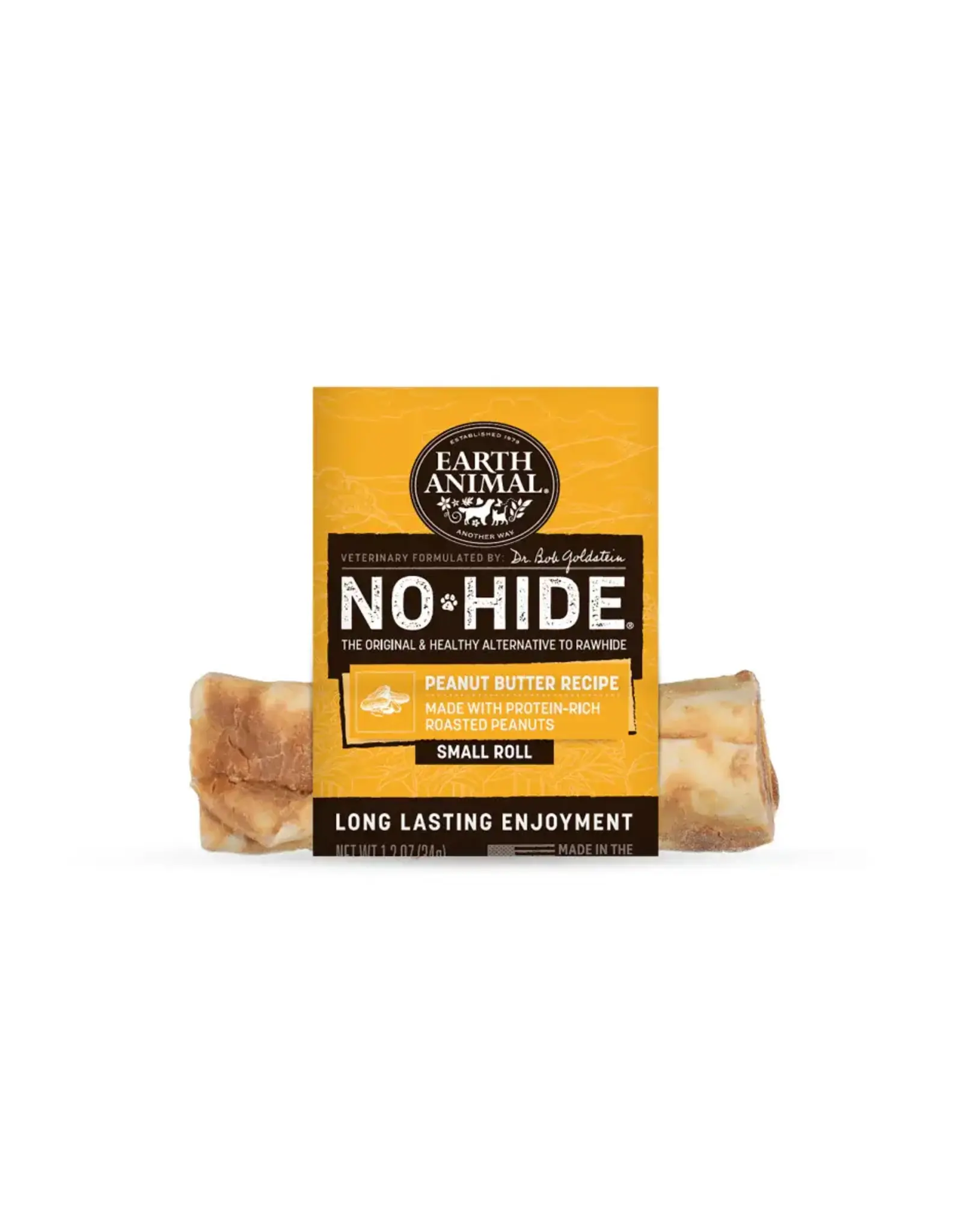 Earth Animal Earth Animal Dog No-Hide Peanut Butter Small Roll