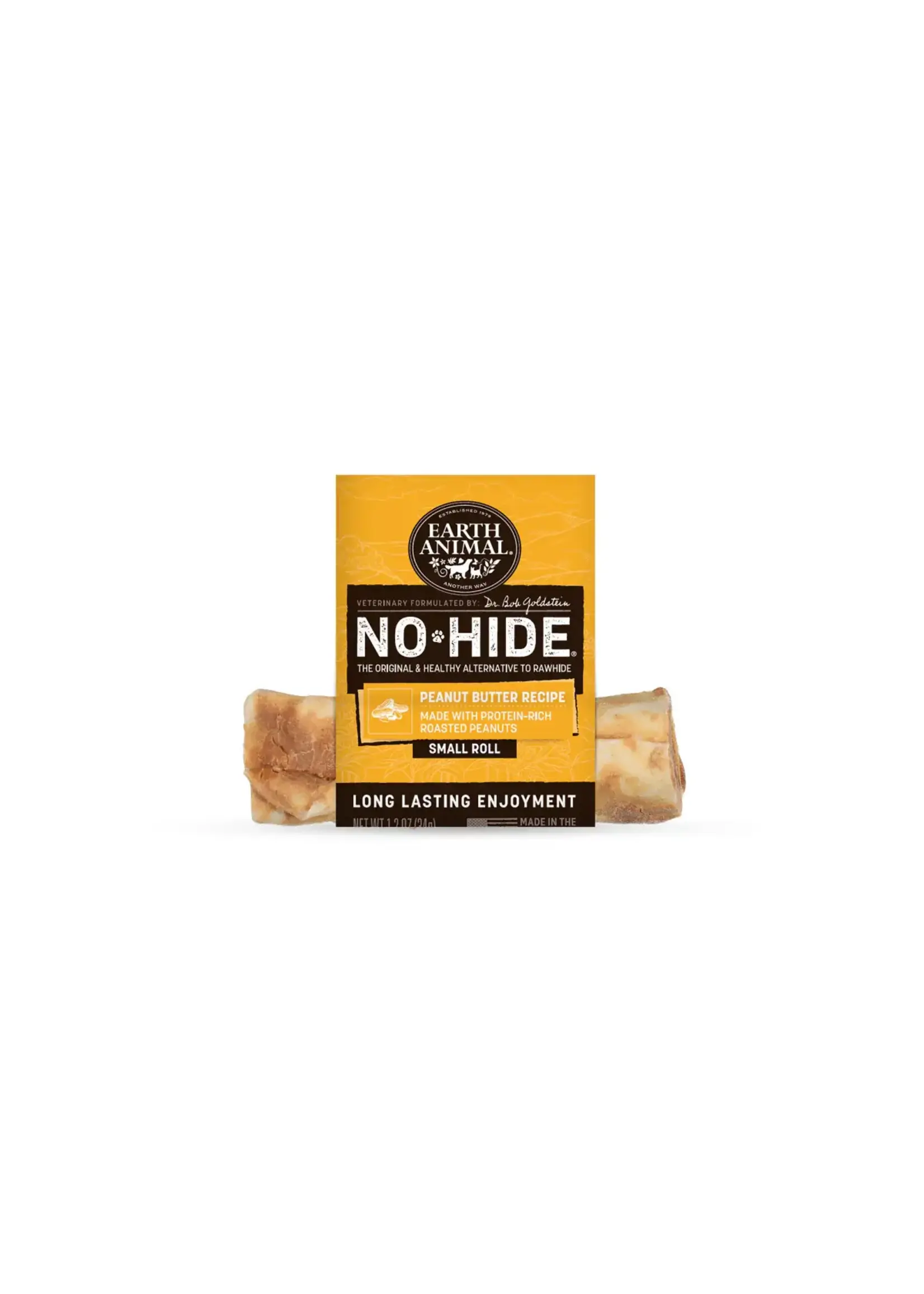 Earth Animal Earth Animal Dog No-Hide Peanut Butter Small Roll