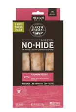 Earth Animal Earth Animal Dog No-Hide Salmon Medium Rolls - 3 piece Value Pack